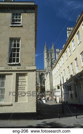 Georgian Houses on Church Street Bath UK View Large Photo Image Stock Photograph - Georgian Houses on Church Street Bath UK. Fotosearch