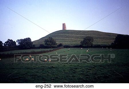 GLASTONBURY TOR SOMERSET ENGLAND View Large Photo Image Stock Image - GLASTONBURY TOR SOMERSET ENGLAND. Fotosearch