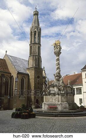 Stock Image - Goat Church Fo Ter Sopron Hungary. Fotosearch