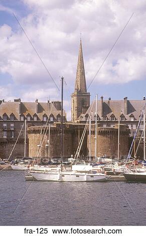 Grand Port St Malo France View Large Photo Image Stock Photography - Grand Port St Malo France. Fotosearch
