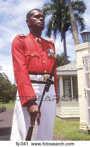Guard outside the Government House Suva Fiji View Large Photo Image Stock Image - Guard outside the Government House Suva Fiji. Fotosearch