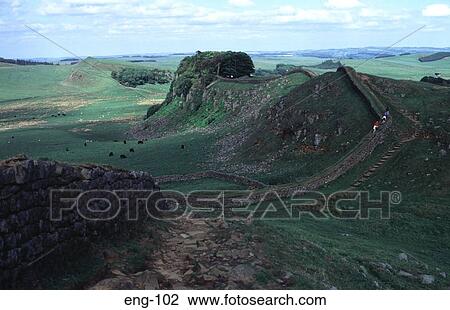 Hadrian's Wall Northumberland England UK View Large Photo Image Stock Image - Hadrian's Wall Northumberland England UK. Fotosearch