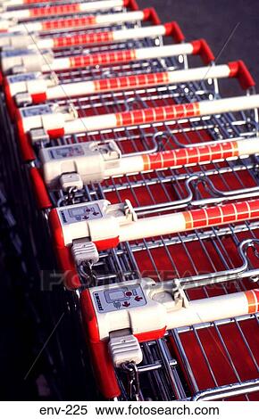 Handles of Nested Supermarket Trolleys View Large Photo Image Stock Photography - Handles of Nested Supermarket Trolleys. Fotosearch