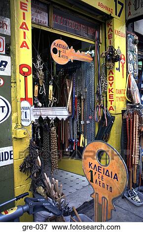 Stock Photo - Hardware Shop Athens. Fotosearch