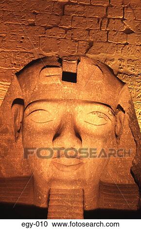 Head of a Statue in a Temple Thebes (Luxor) Egypt View Large Photo Image Stock Image - Head of a Statue in a Temple Thebes (Luxor) Egypt. Fotosearch