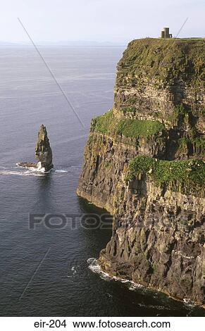Picture - Headland Cliffs of Moher Ireland. Fotosearch
