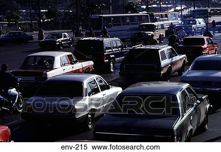 Heavy Traffic South America View Large Photo Image Stock Photography - Heavy Traffic South America. Fotosearch
