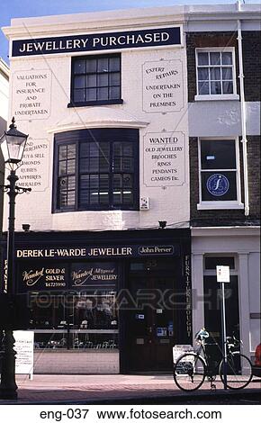 Jewellery Shop in the Lanes Brighton England UK View Large Photo Image Stock Photo - Jewellery Shop in the Lanes Brighton England UK. Fotosearch