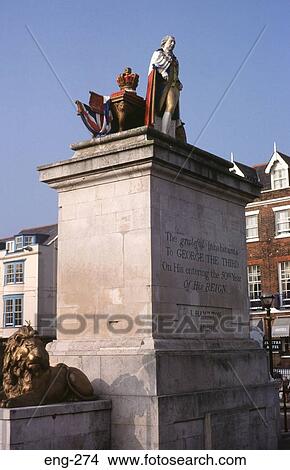 Picture - King George III Monument Weymouth Dorset. Fotosearch