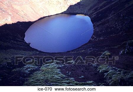 Lake in a Volcanic Crater Keiro Iceland View Large Photo Image Stock Image - Lake in a Volcanic Crater Keiro Iceland. Fotosearch
