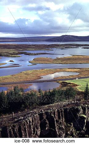 Lakeside Pools Pingvellir National Park Iceland View Large Photo Image Stock Photo - Lakeside Pools Pingvellir National Park Iceland. Fotosearch
