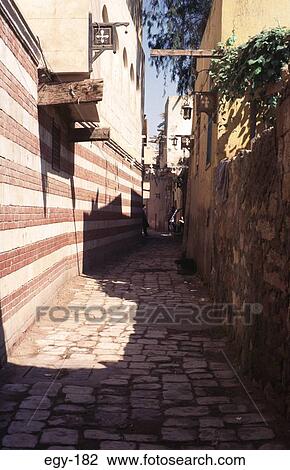 Lane in Old Cairo Egypt View Large Photo Image Stock Image - Lane in Old Cairo Egypt. Fotosearch