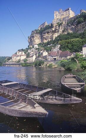 Stock Photography - Le Port and Fortress Beynac Dordogne France. Fotosearch