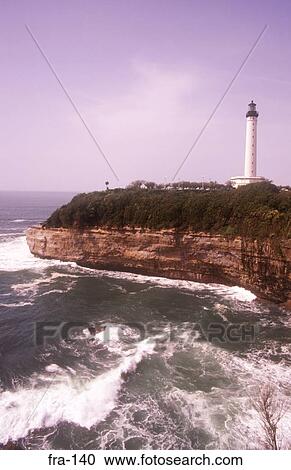 Lighthouse Biarritz France View Large Photo Image Stock Image - Lighthouse Biarritz France. Fotosearch