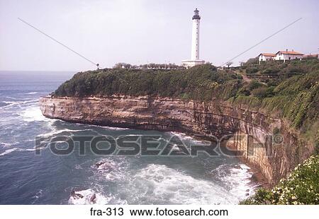 Lighthouse Biarritz France View Large Photo Image Stock Image - Lighthouse Biarritz France. Fotosearch