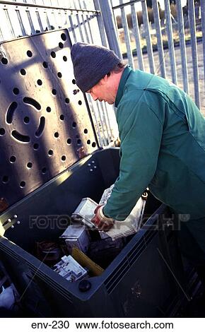 Man At Car Battery Recycling Point View Large Photo Image Stock Image - Man At Car Battery Recycling Point. Fotosearch