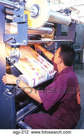 Man at Printing Machine Egypt View Large Photo Image Stock Image - Man at Printing Machine Egypt. Fotosearch