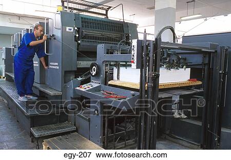 Man Maintaining Printing Machine Heliopolis Egypt View Large Photo Image Stock Photo - Man Maintaining Printing Machine Heliopolis Egypt. Fotosearch