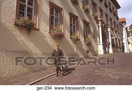 Man Walking Past Terrace Baden-Baden Germany View Large Photo Image Picture - Man Walking Past Terrace Baden-Baden Germany. Fotosearch