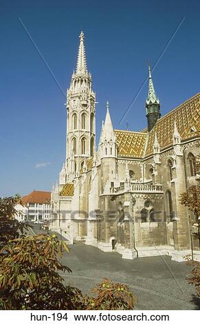 Matthias Church Old Town Budapest Hungary View Large Photo Image Picture - Matthias Church Old Town Budapest Hungary. Fotosearch