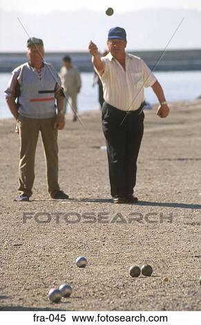Men Playing Boules View Large Photo Image Stock Photography - Men Playing Boules. Fotosearch