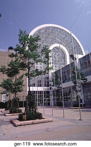 Stock Photo - Modern Exhibition Centre Frankfurt-am-Main Germany. Fotosearch