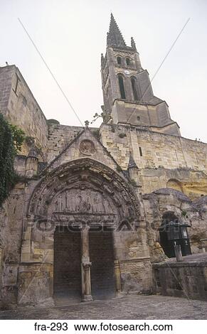 Monolithic Church St Emilion France View Large Photo Image Stock Image - Monolithic Church St Emilion France. Fotosearch
