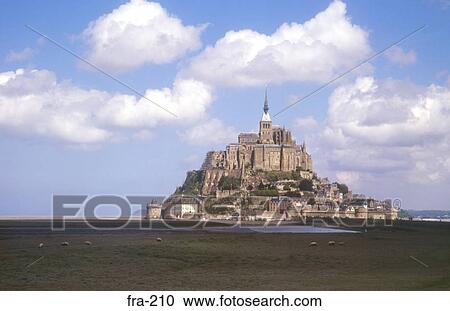 Mont St Michael France View Large Photo Image Stock Image - Mont St Michael France. Fotosearch