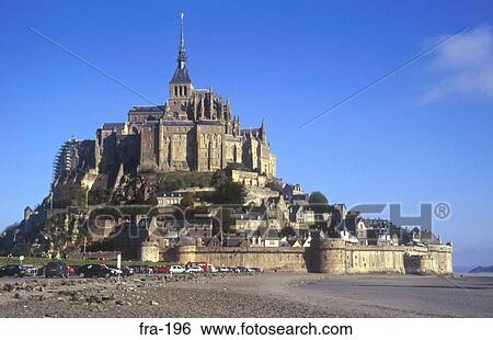 Mont St Michael France View Large Photo Image Stock Photograph - Mont St Michael France. Fotosearch
