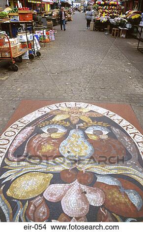 Moore Street Market Mosaic Floor Fruit Design View Large Photo Image Picture - Moore Street Market Mosaic Floor Fruit Design. Fotosearch