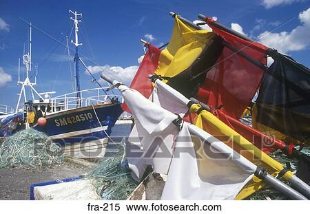 Multicoloured Flags St Malo Harbour France View Large Photo Image Stock Photography - Multicoloured Flags St Malo Harbour France. Fotosearch