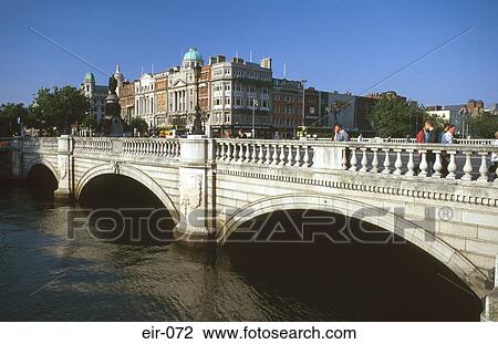O'Connell Bridge over the River Liffey Dublin View Large Photo Image Stock Image - O'Connell Bridge over the River Liffey Dublin. Fotosearch