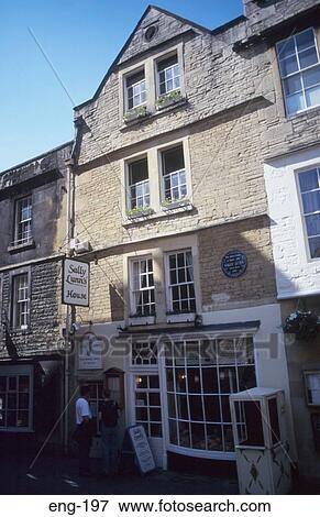 Stock Photo - Old 15t Century House Bath UK. Fotosearch