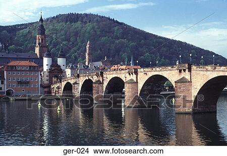 Old Bridge over River Neckar Heidelberg Germany View Large Photo Image Picture - Old Bridge over River Neckar Heidelberg Germany. Fotosearch