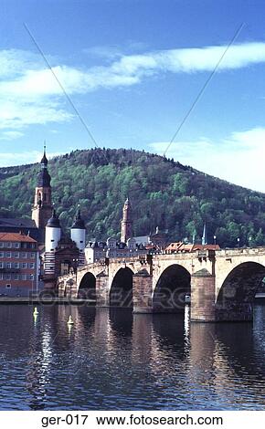 Old Bridge over River Neckar Heidelberg Germany View Large Photo Image Stock Photo - Old Bridge over River Neckar Heidelberg Germany. Fotosearch