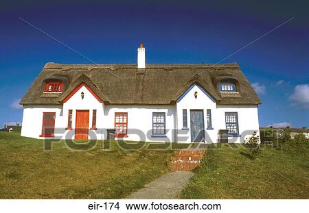 Old Longhouse Divided into Cottages Ireland View Large Photo Image Picture - Old Longhouse Divided into Cottages Ireland. Fotosearch