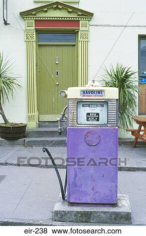 Old Petrol Pump Kinvarra Galway Ireland View Large Photo Image Stock Photo - Old Petrol Pump Kinvarra Galway Ireland. Fotosearch