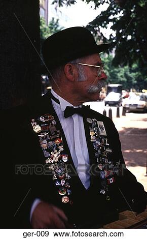 Stock Photo - Organ Grinder Dusseldorf Germany. Fotosearch