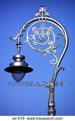 Ornate Lamppost Shamrock Dublin Ireland View Large Photo Image Stock Photo - Ornate Lamppost Shamrock Dublin Ireland. Fotosearch