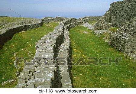 Outer Walls of Dun Aegnus Fort Eire View Large Photo Image Stock Photo - Outer Walls of Dun Aegnus Fort Eire. Fotosearch