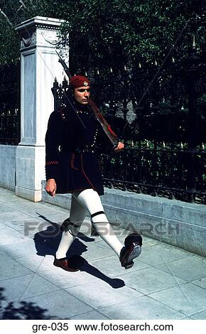 Stock Photography - Parliament Guard Athens. Fotosearch