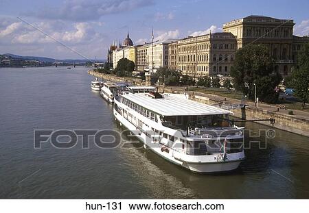 Passenger Boat on the Danube Budapest Hungary View Large Photo Image Stock Image - Passenger Boat on the Danube Budapest Hungary. Fotosearch