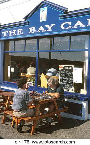 People at Table outside Cafe Ireland View Large Photo Image Stock Photograph - People at Table outside Cafe Ireland. Fotosearch