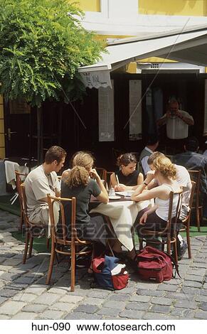 People Eating in Outside Restaurant Szentendre Hungary View Large Photo Image Stock Image - People Eating in Outside Restaurant Szentendre Hungary. Fotosearch