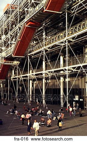 Pompadieu Centre Paris France Europe View Large Photo Image Stock Photograph - Pompadieu Centre Paris France Europe. Fotosearch