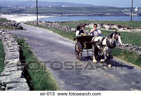 Pony and Trap with Passengers Inishmore Aran Islands View Large Photo Image Stock Image - Pony and Trap with Passengers Inishmore Aran Islands. Fotosearch
