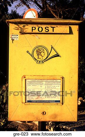 Post Box Athens View Large Photo Image Stock Image - Post Box Athens. Fotosearch
