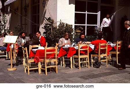 Restaurant Athens Greece View Large Photo Image Stock Photograph - Restaurant Athens Greece. Fotosearch