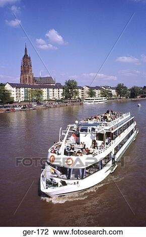 River Cruise Boat in Frankfurt Germany View Large Photo Image Stock Image - River Cruise Boat in Frankfurt Germany. Fotosearch