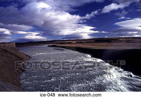 River Rapids Gullfoss Iceland View Large Photo Image Stock Photo - River Rapids Gullfoss Iceland. Fotosearch